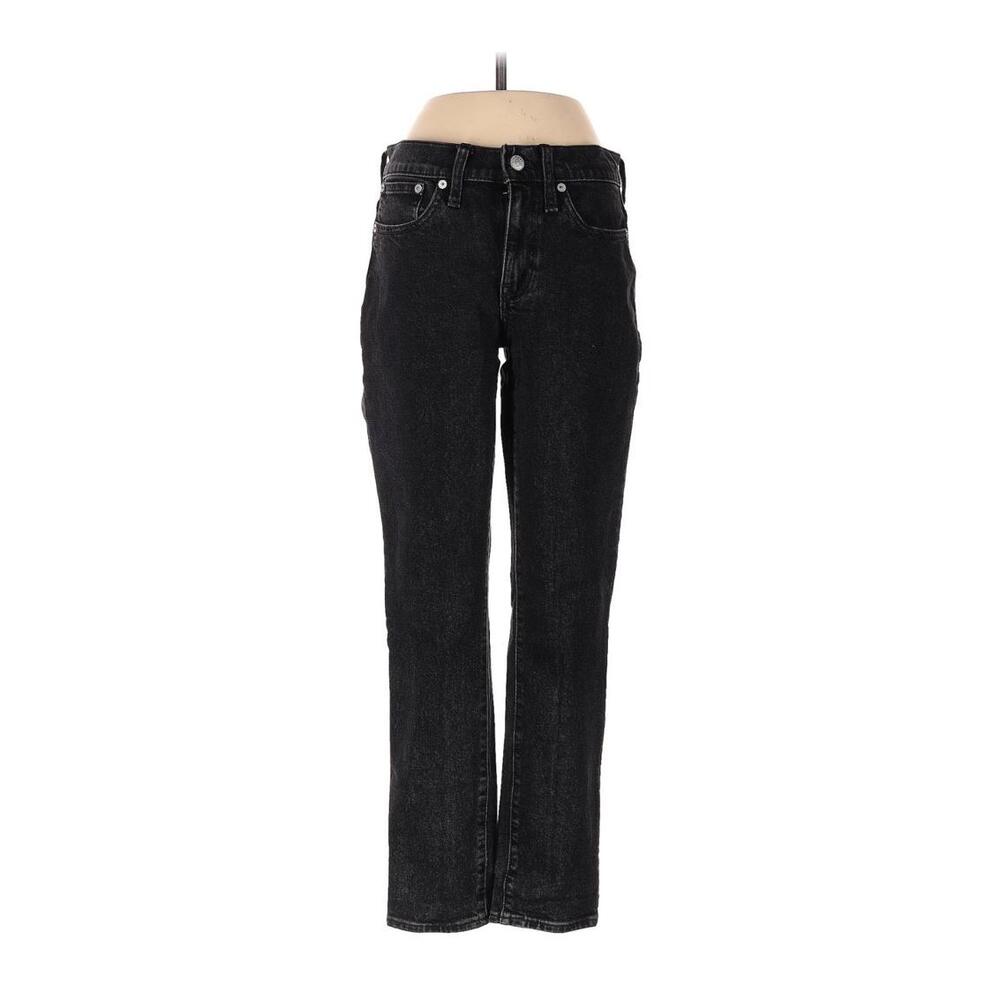 Madewell Tomboy Straight Black Jeans Size 23